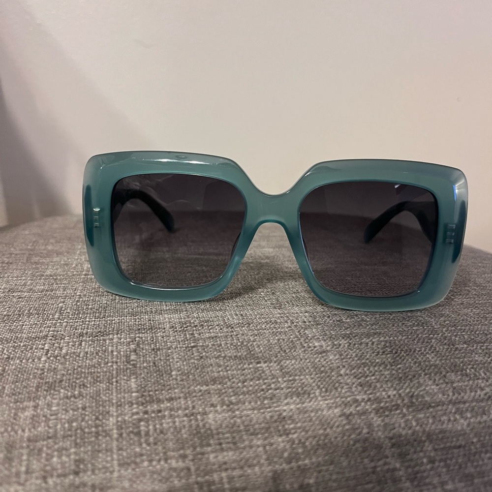 Celine Teal Square Sunglasses